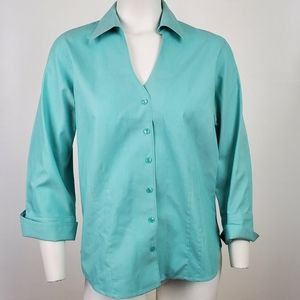 Coldwater Creek Button Up Dress Shirt Small S